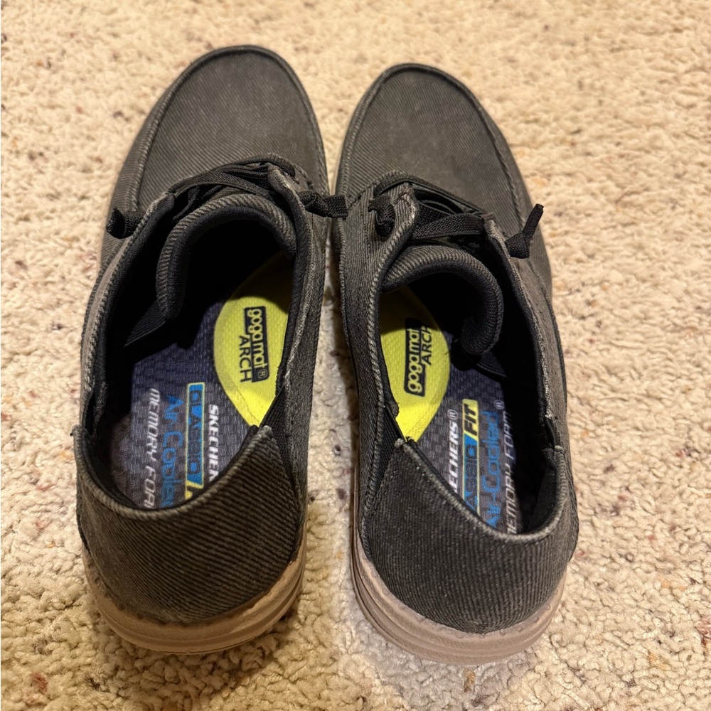 Men's Gray Skechers Casual Shoes - Picture 3 of 6
